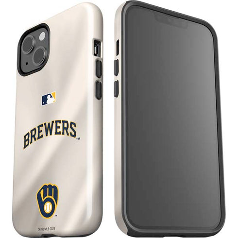 MLB Milwaukee Brewers Home Jersey iPhone 15 Impact Case